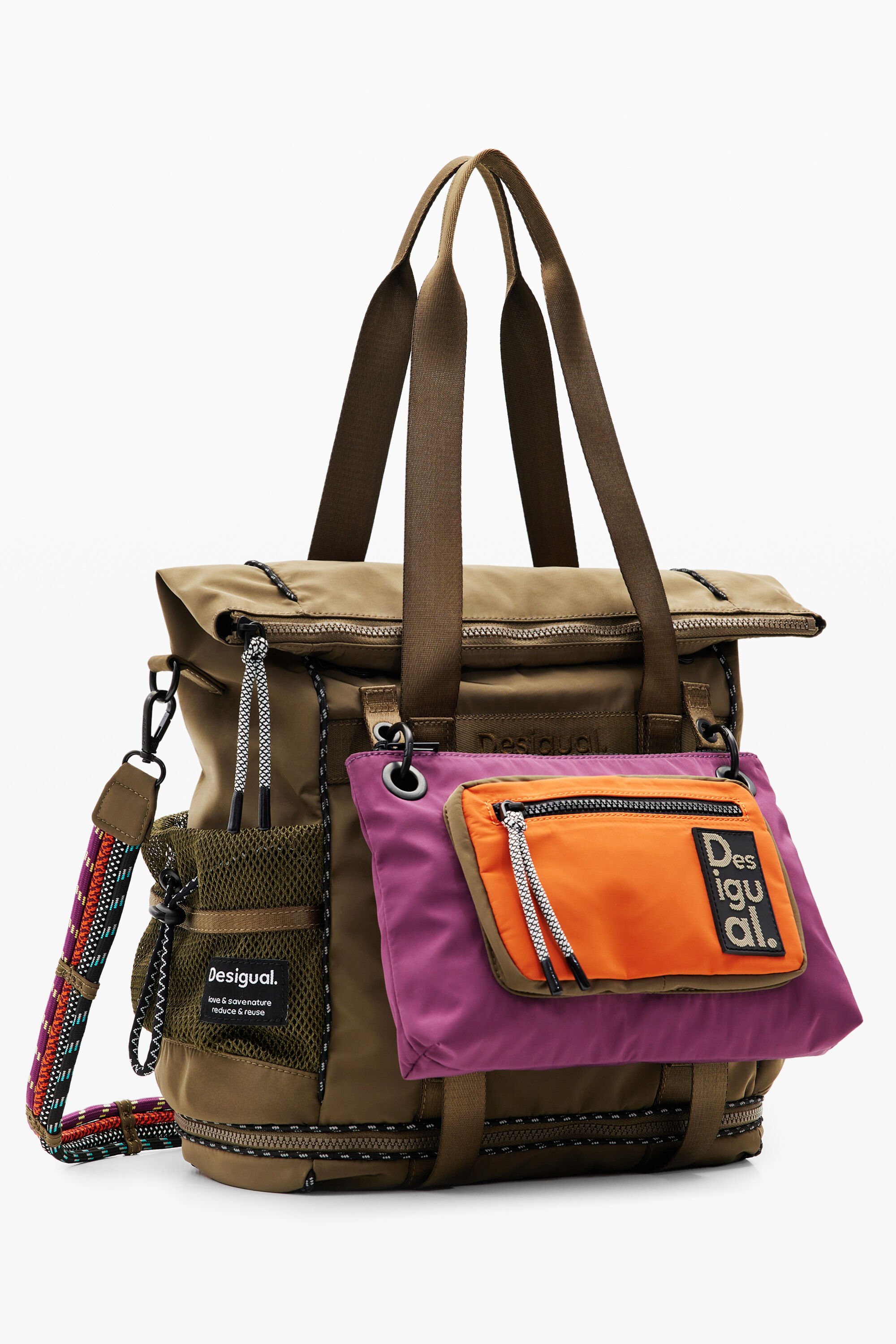 Desigual Veelzijdige Voyager XL-rugzak - GREEN