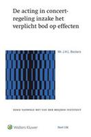 De acting in concert-regeling inzake het verplicht bod op effecten