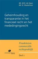 Geheimhouding en transparantie bij financieel toezicht en in het mededingingsrecht