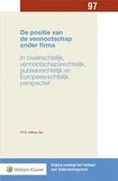 De positie van de vennootschap onder firma