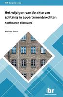 Het wijzigen van de akte van splitsing in appartementsrechten