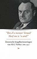 Herbert Verhey Zeeuwsche Jeugdherinneringen van M.G. Verhey