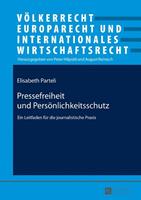 Elisabeth Parteli Pressefreiheit und Persönlichkeitsschutz
