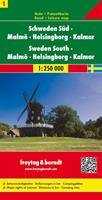 freytag&berndt F&B Zweden 1 Zuid, Malmö, Helsingborg, Kalmar - (ISBN: 9783707903188)