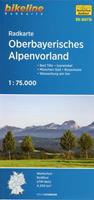 Van Ditmar Boekenimport B.V. Bikeline Radkarte Oberbayerisches Alpenvorland 1 : 75 000