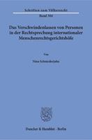 Van Ditmar Boekenimport B.V. Das Verschwindenlassen Von Per - Schniederjahn, Nina