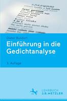 Dieter Burdorf Einführung in die Gedichtanalyse