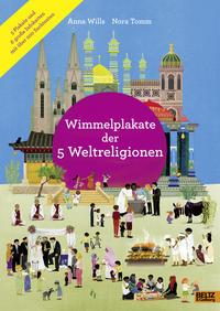 Wimmelplakate der 5 Weltreligionen