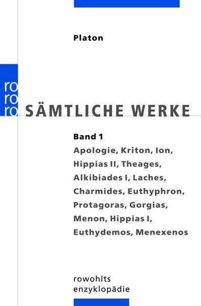 Platon Sämtliche Werke 1