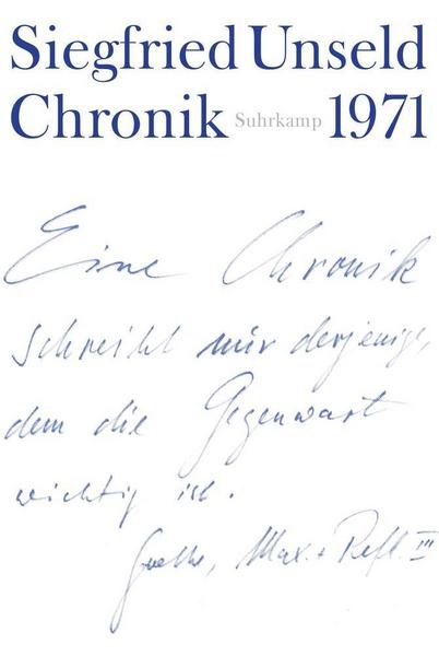 Siegfried Unseld Chronik