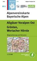Van Ditmar Boekenimport B.V. Dav Alpenvereinskarte Bayerische Alpen 03. Allgäuer Voralpen Ost 1 : 25.000