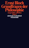 Ernst Bloch Grundfragen der Philosophie