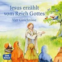 Monika Arnold Jesus erzählt vom Reich Gottes. Vier Gleichnisse: Vom Sämann. Von der selbstwachsenden Saat. Vom Senfkorn. Vom Sauerteig. Mini-Bilderbuch.