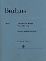 Henle, Günter Brahms, Johannes - Intermezzo en La majeur op. 118 n° 2