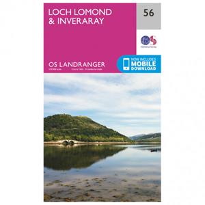 Ordnance Survey Loch Lomond / Inveraray - Wandelkaart Ausgabe 2016