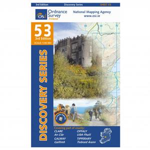 Ordnance Survey Ireland Clare / Galway / Offaly / Tipperary - Wandelkaart 2011 Auflage