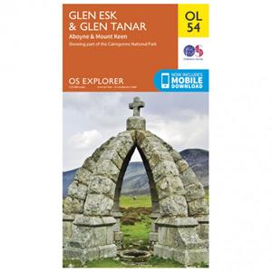 Ordnance Survey Glen Esk / Glen Tanar / Aboyne Outdoor - Wandelkaart Ausgabe 2015