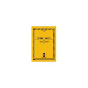 Van Ditmar Boekenimport B.V. Piano Trio D Minor Op 49 - MENDELSSOHN BARTHOLD