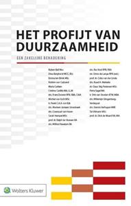 Wolters Kluwer Nederland B.V. Het profijt van duurzaamheid -   (ISBN: 9789013134179)