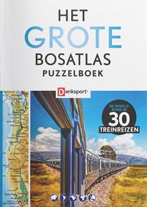 DenkSport Het Grote Bosatlas Puzzelboek - Treinreizen - Editie 1