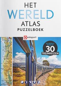 DenkSport Het WereldAtlas Puzzelboek - Treinreizen - Editie 1