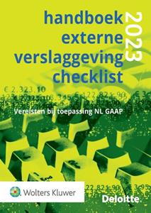 Wolters Kluwer Nederland B.V. Handboek Externe Verslaggeving Checklist 2023 -   (ISBN: 9789013176933)