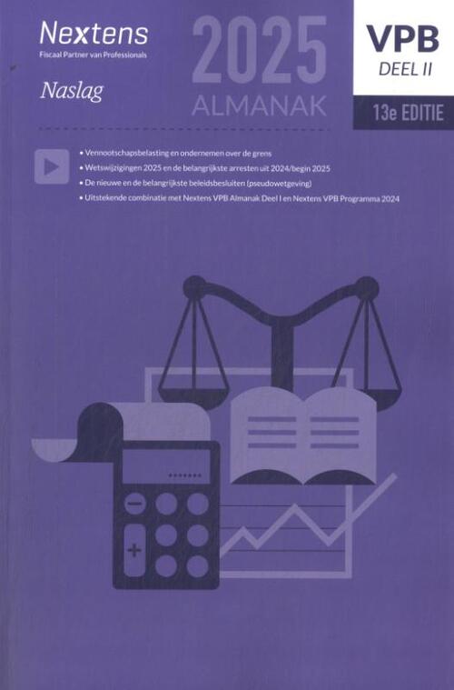 Peter Tomesen Nextens VPB Almanak -   (ISBN: 9789035200302)