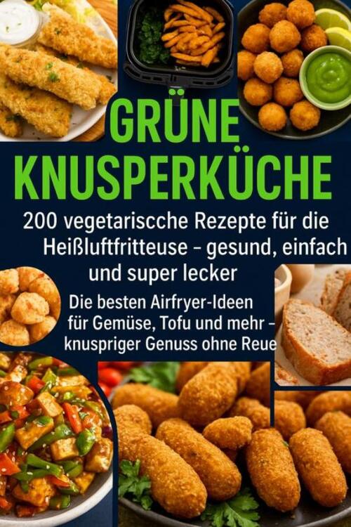 Lena Dirk Grüne Knusperküche 200 Vegetarische Rezepte für die Heißluftfritteuse gesund, einfach Und super lecker -   (ISBN: 9789403805306)