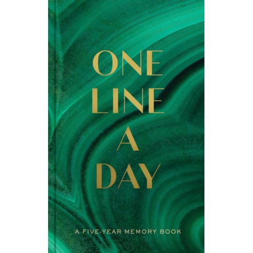 Veltman Distributie Stationery Malachite Green One Line A Day - One Line A Day - Chronicle Books