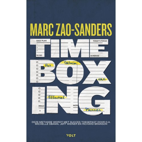Singel Uitgeverijen Timeboxing - Marc Zao-Sanders