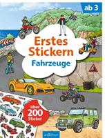 Erstes Stickern Fahrzeuge