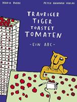 Trauriger Tiger toastet Tomaten
