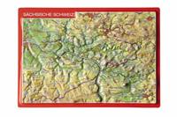 Georelief 3D Reliefpostkarte Sächsische Zwitserland