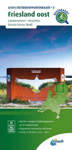 Anwb Fietsknooppuntenkaart Friesland oost 1:100.000 -   (ISBN: 9789018046767)