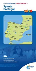 Anwb Retail ANWB Wegenkaart Spanje/Portugal 1. Spanje/Prtugal -   (ISBN: 9789018048617)