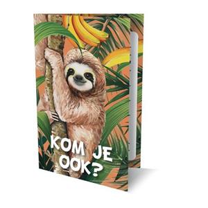 Uitnodigingen Luiaard PK937- Set Van 6 -   (ISBN: 9789464324525)
