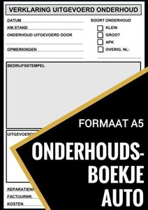 Auto Onderhoudsboekjes Onderhoudsboekje Auto - Universeel Reparatie Boek -   (ISBN: 9789464486704)