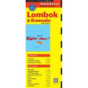 Tuttle/Periplus Lombok & Komodo Travel Map (5th Ed) - Tuttle