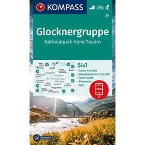 62damrak Kompass Wanderkarte 39 Glocknergruppe, Nationalpark Hohe Tauern