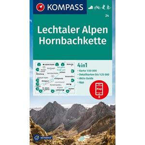 62damrak Kompass Wanderkarte 24 Lechtaler Alpen, Hornbachkette