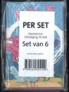 Interstat B.V. Zeemeermin - Uitnodiging PK 944 - set van 6 -   (ISBN: 9789464325140)