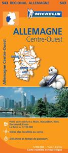 Michelin 543 Allemagne Centre-Ouest - Midden-West Duitsland -   (ISBN: 9782067183582)