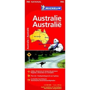 Paagman Michelin wegenkaart 785 australië 2019