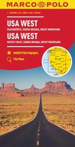 62damrak Marco Polo Wegenkaart Usa West - Marco Polo Wegenkaart