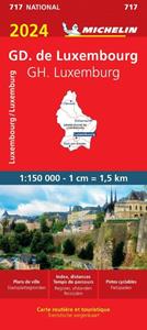 Michelin Wegenkaart 717 GH Luxemburg 2024 -   (ISBN: 9782067262744)
