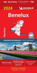Michelin Wegenkaart 795 Benelux 2024 Scheurvast -   (ISBN: 9782067262935)