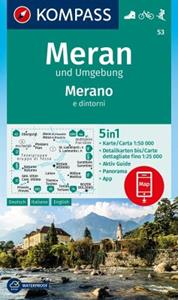 62damrak Kompass Wk53 Meran Und Umgebung - Kompass Wanderkarten