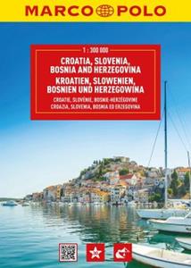 62damrak Kroatië, Slovenië, Bosnië Wegenatlas Marco Polo - Marco Polo Atlassen