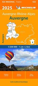 Michelin 522 Auvergne 2025 -   (ISBN: 9782067264793)