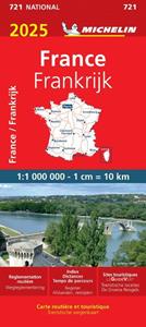 Michelin Wegenkaart 721 Frankrijk 2025 -   (ISBN: 9782067264878)